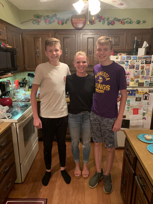 Our 2 nephews are both in high school and just keep growing.  Dave and I enjoy watching them play soccer in the spring and run cross country in the fall. 