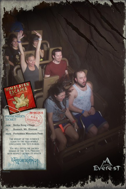 Expedition Everest, One of the best rides at Disney. No hands!