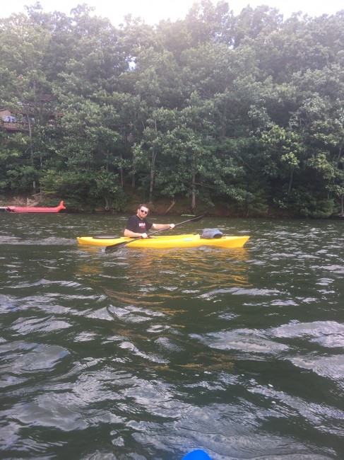 Matt Kayaking in Deep Creek Lake.