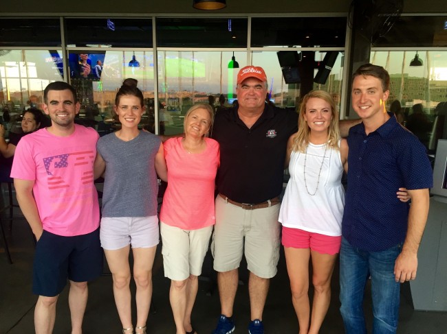 JP's family loves to play games, especially Top Golf!