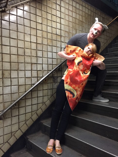 Pizza Rat!  We love a good Halloween costume.