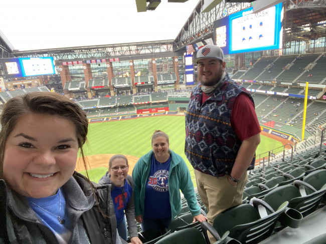We are huge Ranger fans! We go to game a lot. 
