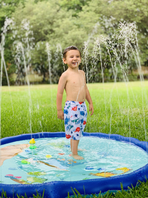 Our very own splash pad makes for a summer of fun!