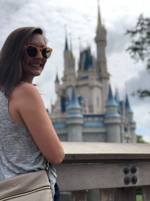 Exploring Magic Kingdom at Disney World.