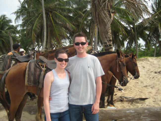 First time horseback riding in Mexico! (And we didn't fall off :)