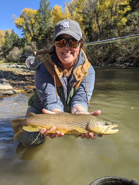 Our recent trip to Colorado brought us a new adventure we've never tried! Fly Fishing! We each caught a trout! It was very exciting!