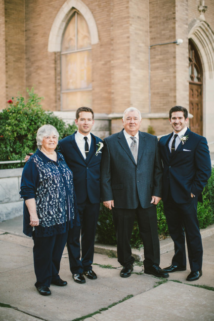 Jake and his brother with their grandparents 