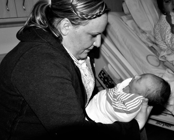 The first time I held Kate.  