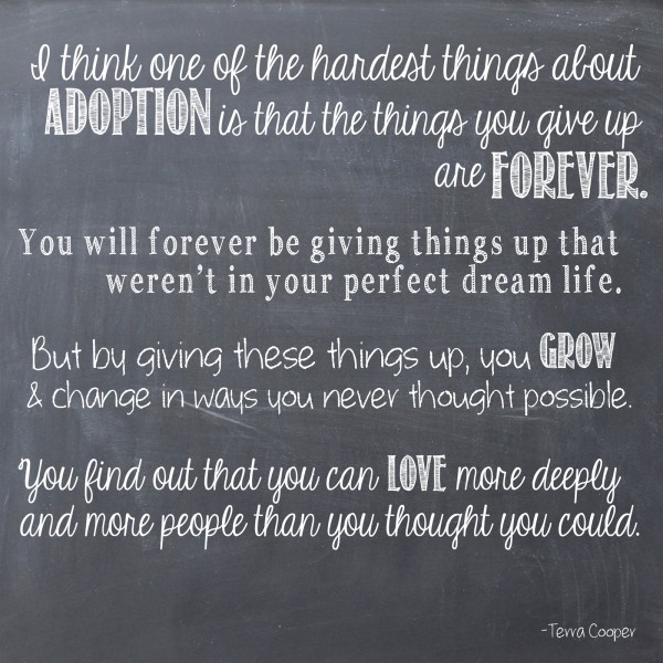 Adoption is hard, but you will love more deeply than you ever thought possible.