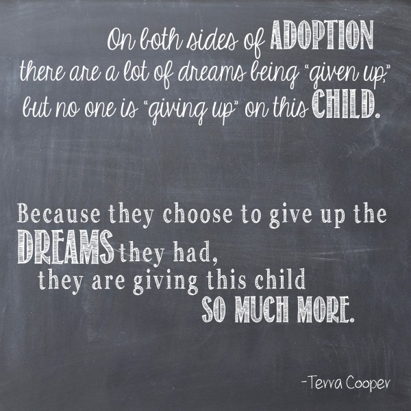 What adoption gives.