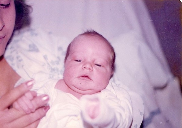 My mom with Josh soon after he was born.