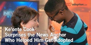 Ke’onte Cook Surprises the News Anchor Who Helped Him Get Adopted