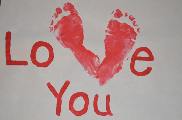 "Love You" Footprint