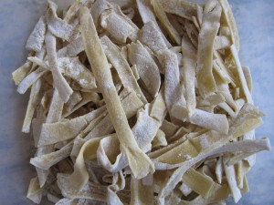 Homemade German noodles