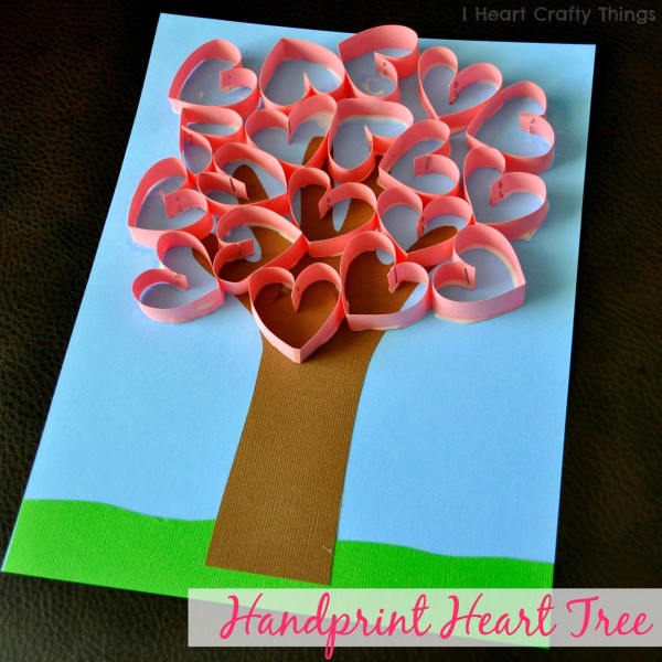 Handprint Heart Tree