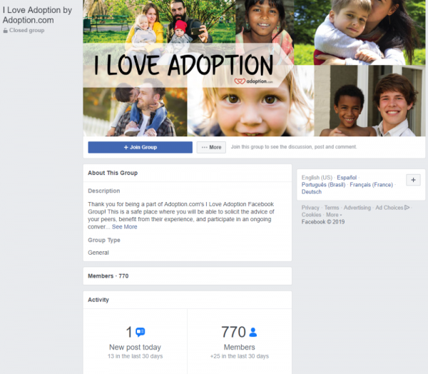 On Facebook, there are many great groups and pages related to adoption. Here is our list of top groups and pages to follow.