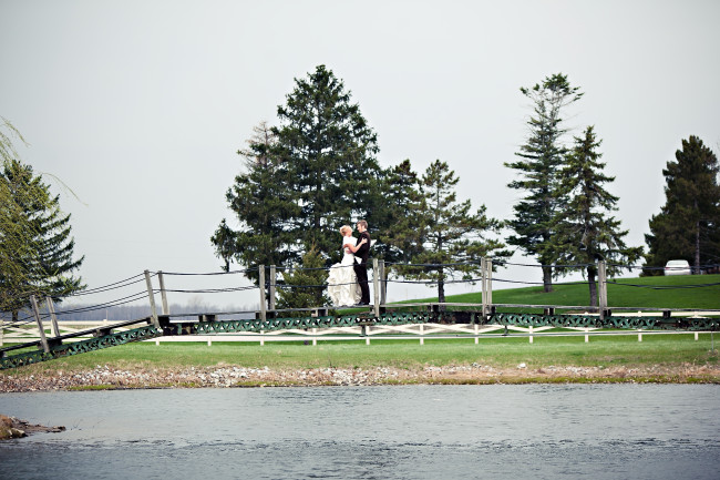 Our wedding day was super windy and misty. The bridge we did our first meet was swaying back and forth the entire time. 