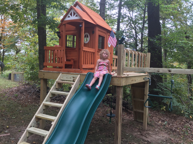 Playhouse gets tons of use.