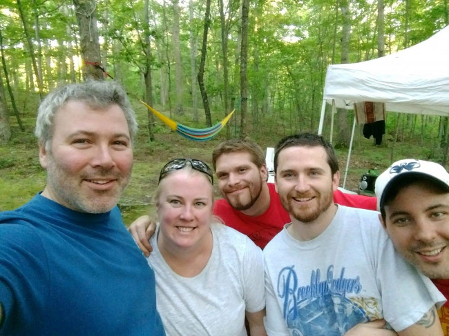 Matt loves camping  with this crew. These people are some of our best friends. ❤️