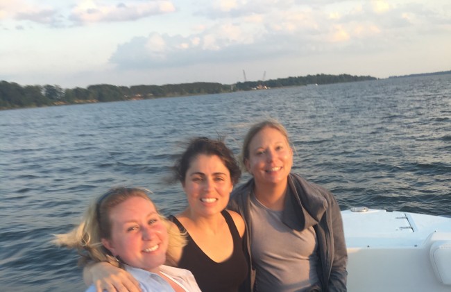 An evening on the water with some of my favorite girls.