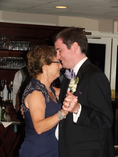 Matt and his Mom dancing at our wedding.