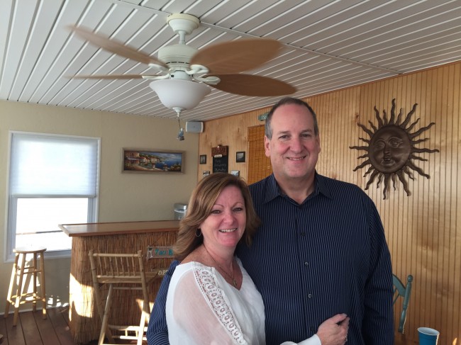 Matt's Aunt and Uncle at the shore house. Our third set of parents!