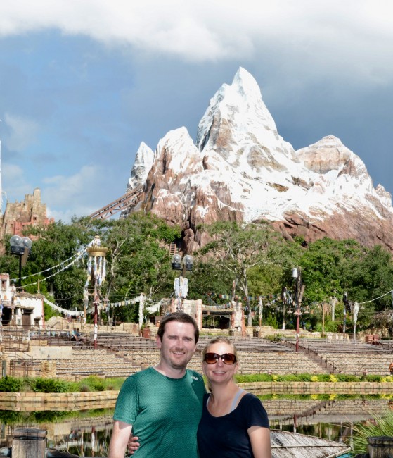 At Animal Kingdom! This is probably our favorite park at Disney. We are both animal lovers and this place is amazing.