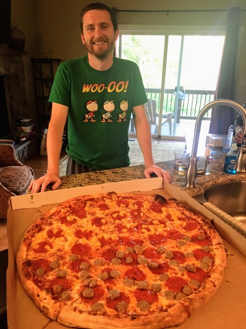 The biggest pizza we've ever seen!