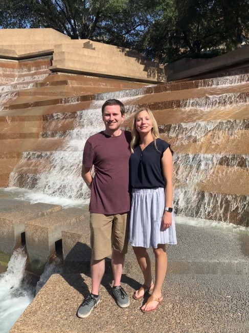 A stop at the water Gardens while visiting Texas.