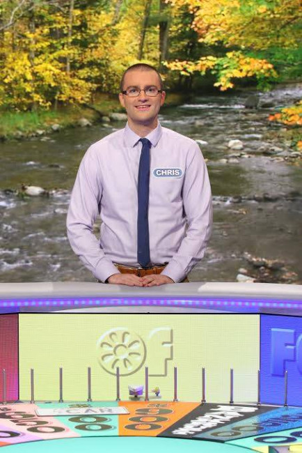 Chris was on Wheel of Fortune in 2014.
