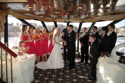 Our wedding in 2009.  It was a beautiful day sailing around the bay!