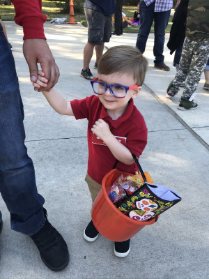 Cutest little Jake from State Farm! Our nephew had a great time trick or treating.