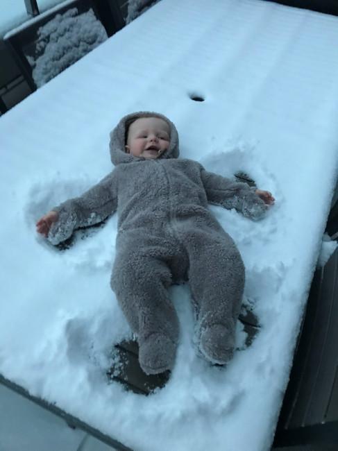 First snow angels!!! 