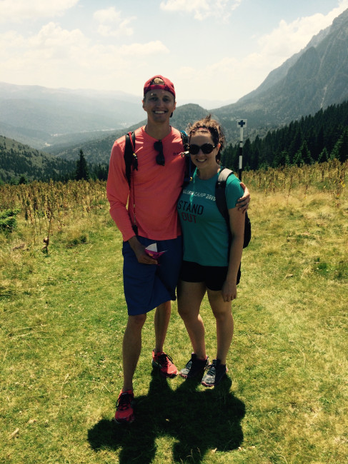 Hiking in Romania while on a mission trip