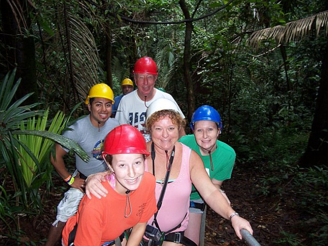 Ziplining in Belize