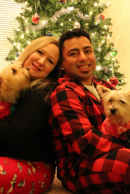 One of our annual Christmas PJ pictures. 