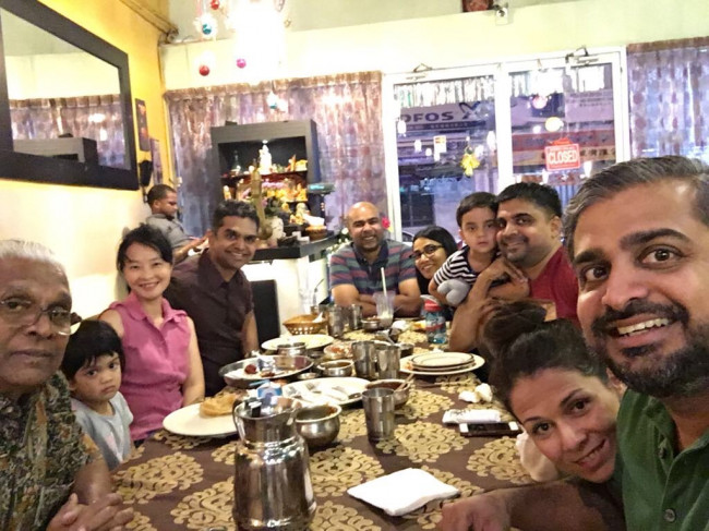 Our extended family comprised of Americans, Malaysians, Indians, Chinese, Brazilian and Singaporean representing Hindu, Christian and Buddhist faiths