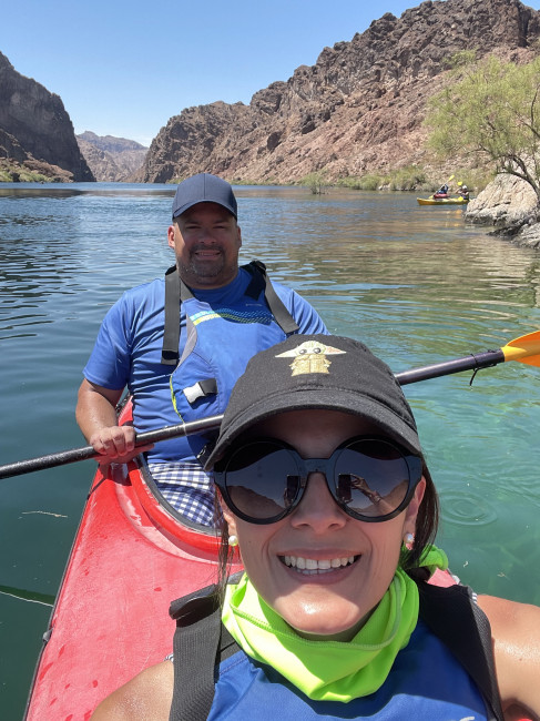 Kayaking on Lake Mead, Arizona