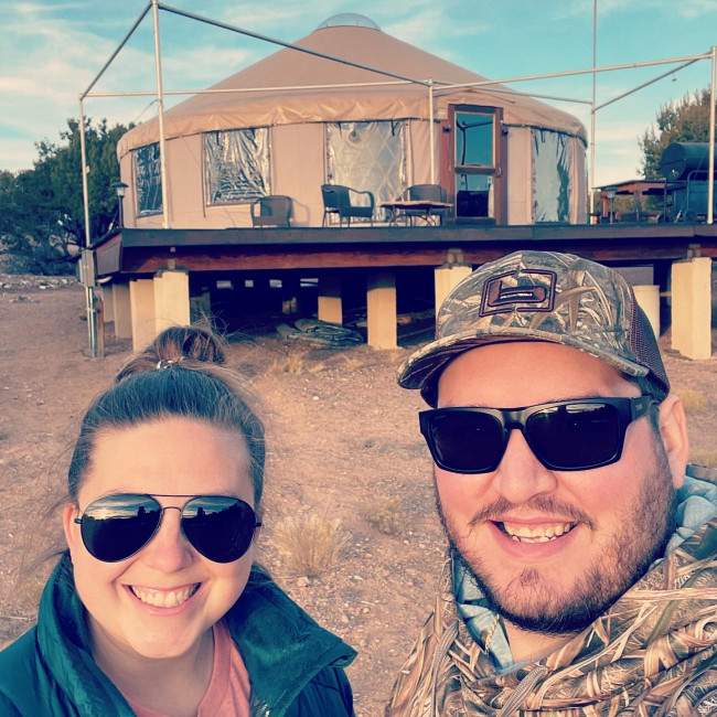 Our trip to New Mexico. We stayed in a yurt. It was very cool!