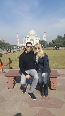 In 2019, we saw the Taj Mahal in India. It was an incredible experience.