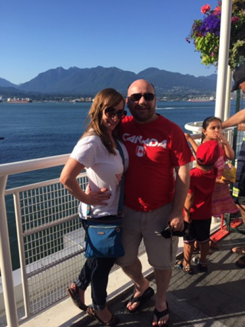 Celebrating Canada Day is important to Jorge so here we are in Vancouver getting ready to enjoy the fireworks.