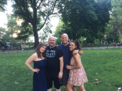 Central Park with my friends Lori and Dennis. 