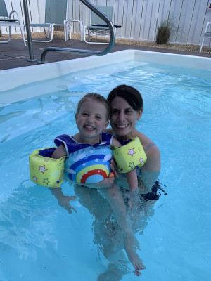 Swimming is one of our favorite things in the summer!