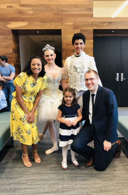 Meeting Snow White and her Prince at the ballet