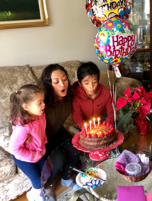 Please help me blow all of the candles (with nephew)