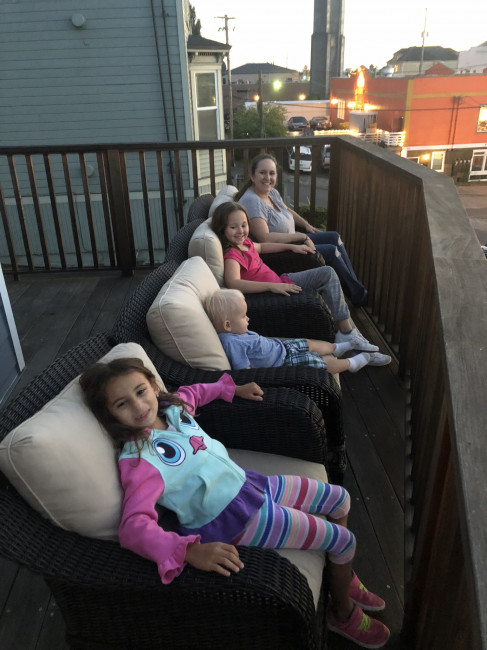 We love relaxing in the morning and end of day on the patio. 
