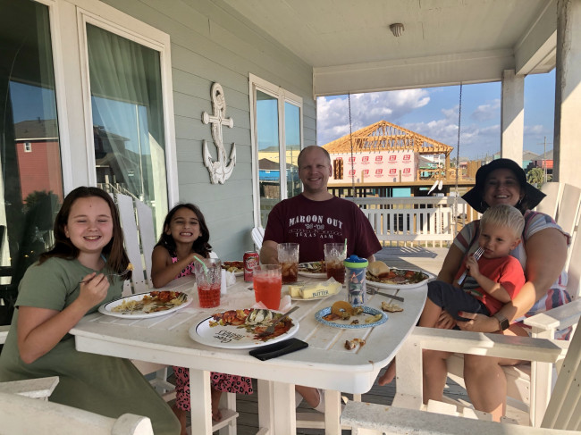 Our first Thanksgiving at the beach house. We hope to start a new tradition. 