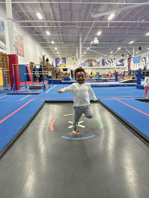 Wesley is one strong dude. He's only 2, but his gymnastics coaches are amazed at his abilities already. We aren't going to push our kids into any particular sports, but we do hope to give them opportunities to try lots of different things!