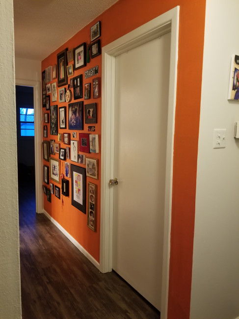 One of our favorite things in our house are the walls of photos of family and friends.