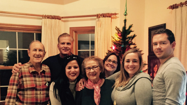 Christmas Time in New Mexico with Monica's grandparents, parents and sister 